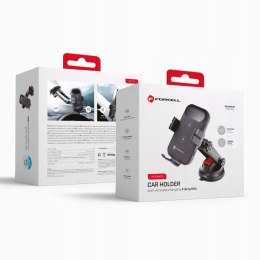 Uchwyt na szybę Forcell HS4 z ładowaniem Indykcyjnym 15W czarny