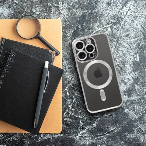 Plecki Electro Mag Cover do Apple iPhone 16 Plus srebrny