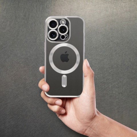 Plecki Electro Mag Cover do Apple iPhone 16 Plus srebrny