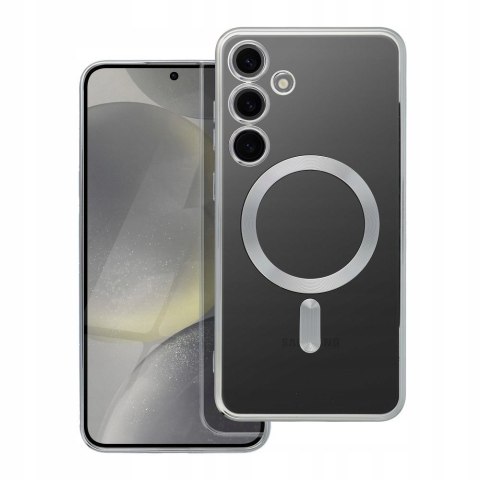 Plecki Electro Mag Cover do Samsung Galaxy S24 Plus srebrny