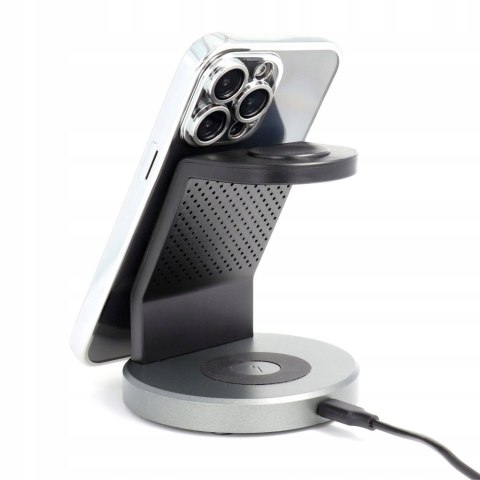 Plecki Electro Mag Cover do Samsung Galaxy S24 Plus srebrny