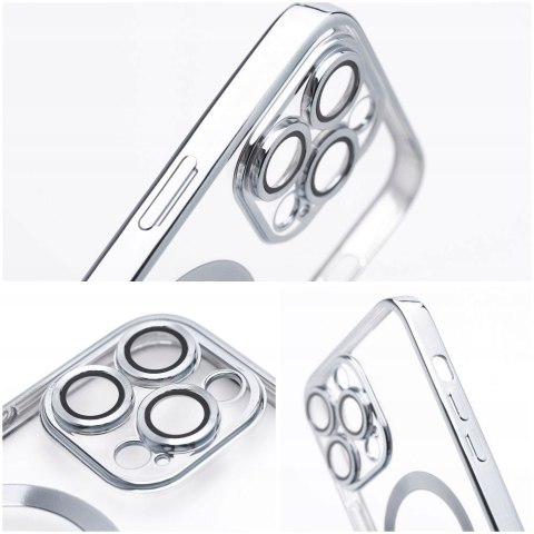 Plecki Electro Mag Cover do Samsung Galaxy S24 Plus srebrny