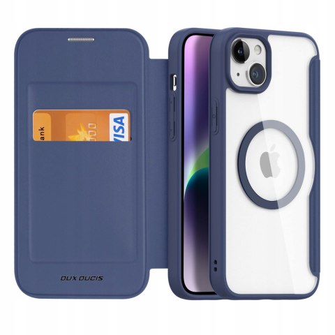 Etui z klapką Dux Ducis do Apple iPhone 15 Plus niebieski