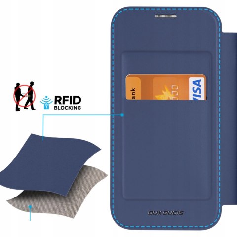 Etui z klapką Dux Ducis do Apple iPhone 15 Plus niebieski
