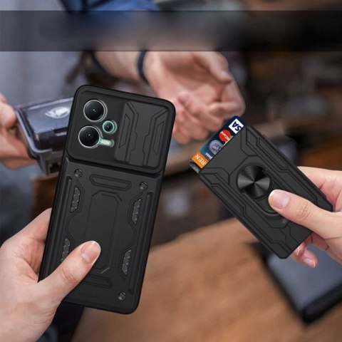 Plecki Defender Slide do Xiaomi POCO X5 5G, Redmi Note 12 5G czarny