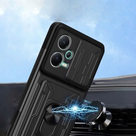 Plecki Defender Slide do Xiaomi POCO X5 5G, Redmi Note 12 5G czarny