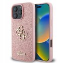 Plecki Guess do Apple iPhone 16 Pro Max różowy