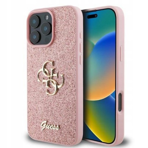 Plecki Guess do Apple iPhone 16 Pro Max różowy