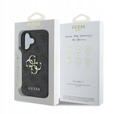 Plecki Guess do Apple iPhone 16 czarny