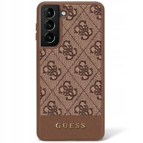 Plecki Guess do Samsung Galaxy S23 brązowy
