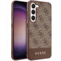 Plecki Guess do Samsung Galaxy S23 brązowy