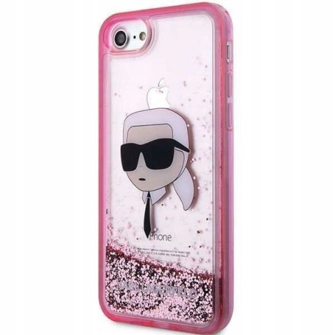 Plecki Karl Lagerfeld do Apple iPhone 7, iPhone 8, iPhone SE (2020) różowy