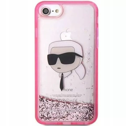 Plecki Karl Lagerfeld do Apple iPhone 7, iPhone 8, iPhone SE (2020) różowy