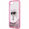 Plecki Karl Lagerfeld do Apple iPhone 7, iPhone 8, iPhone SE (2020) różowy
