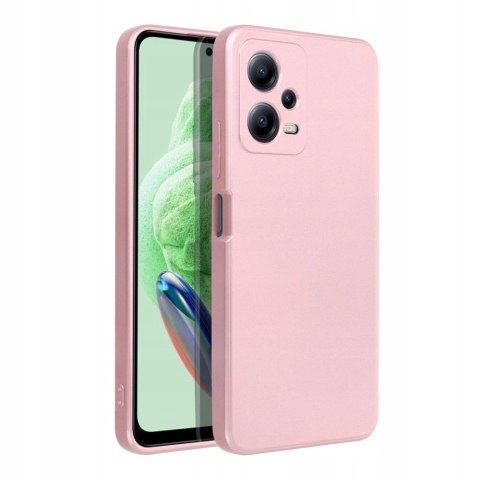 Plecki Metallic do Xiaomi Redmi Note 12 5G (GLOBAL) Poco X5 różowy