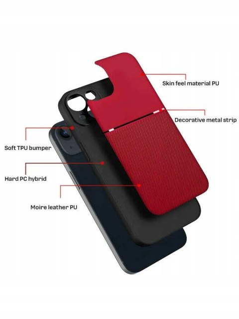 Plecki Noble do Xiaomi Redmi Note 12 5G czerwony
