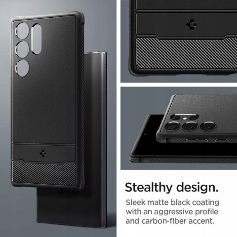 Plecki Spigen do Samsung Galaxy S23 Ultra czarny