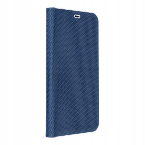 Etui z klapką Luna Book Carbon do Xiaomi 12 Lite niebieski