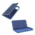 Etui z klapką Luna Book Carbon do Xiaomi 12 Lite niebieski