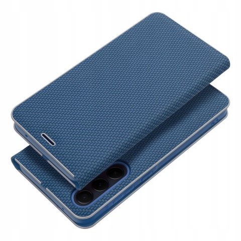 Etui z klapką Luna Book Carbon do Xiaomi Redmi Note 14 5G niebieski