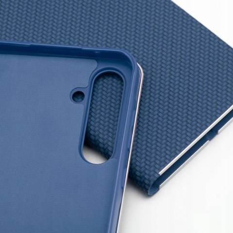 Etui z klapką Luna Book Carbon do Xiaomi Redmi Note 14 5G niebieski