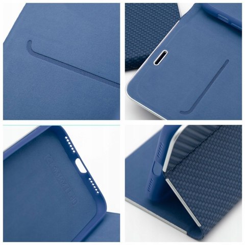 Etui z klapką Luna Book Carbon do Xiaomi Redmi Note 14 5G niebieski