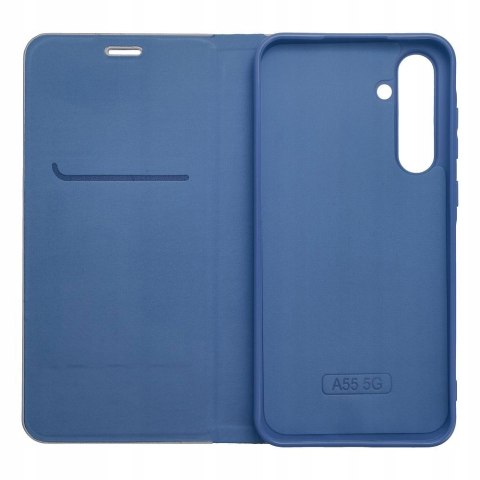 Etui z klapką Luna Book Carbon do Xiaomi Redmi Note 14 5G niebieski