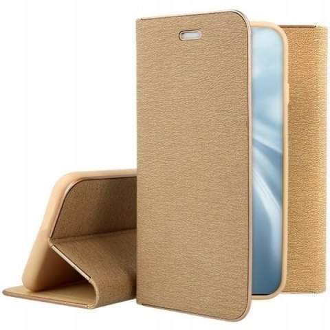 Etui z klapką Luna Book do Xiaomi Mi 11 złoty