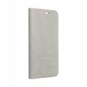 Etui z klapką Luna do Xiaomi Redmi 14C srebrny