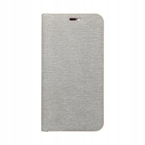 Etui z klapką Luna do Xiaomi Redmi 14C srebrny