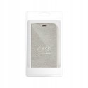 Etui z klapką Luna do Xiaomi Redmi 14C srebrny