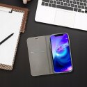 Etui z klapką Luna do Xiaomi Redmi 14C srebrny