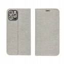 Etui z klapką Luna do Xiaomi Redmi 14C srebrny