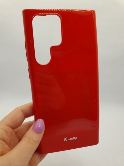 Plecki Mercury Jelly do Samsung Galaxy S22 Ultra czerwony