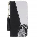 Etui z klapką Charms do Oppo A16, A16s, A54s czarno-biały