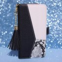 Etui z klapką Charms do Oppo A16, A16s, A54s czarno-biały