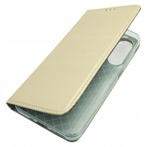Etui z klapką FLIP MAGNET do SAMSUNG A17 ZŁOTY POKROWIEC KSIĄŻKA
