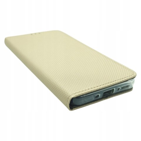 Etui z klapką FLIP MAGNET do SAMSUNG A17 ZŁOTY POKROWIEC KSIĄŻKA