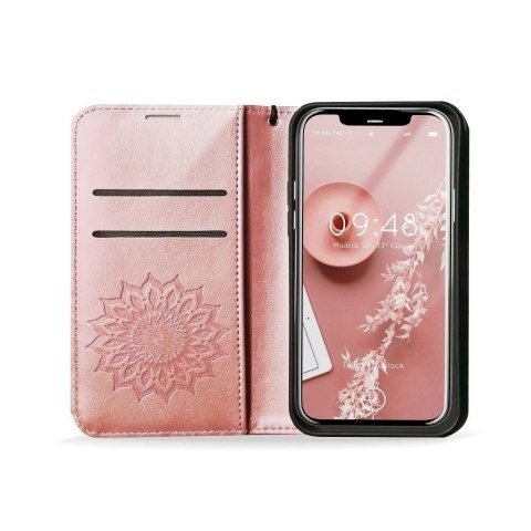 Etui z klapką Forcell do Samsung Galaxy A12 różowy
