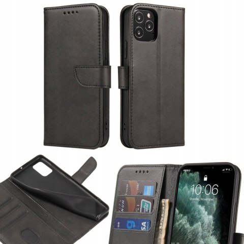 Etui z klapką Marva Futerał Z Kieszonkami do Motorola Moto G14 czarny