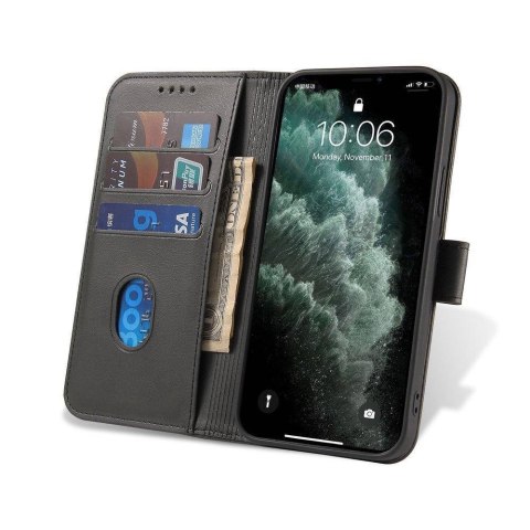 Etui z klapką Marva Futerał Z Kieszonkami do Motorola Moto G14 czarny