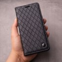 Etui z klapką Smart Caro Kabura Ze Wzorem do Motorola Moto E13 czarny