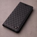 Etui z klapką Smart Caro Kabura Ze Wzorem do Motorola Moto E13 czarny