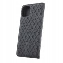 Etui z klapką Smart Caro Kabura Ze Wzorem do Motorola Moto E13 czarny