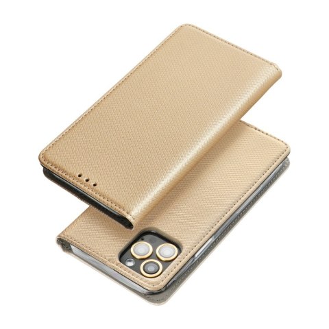 Etui z klapką Smart Magnet do Oppo A17 złoty