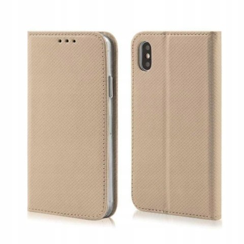 Etui z klapką Smart Magnet do Oppo A17 złoty
