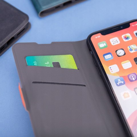 Etui z klapką Smart Mono do Oppo A17 pomarańczowy