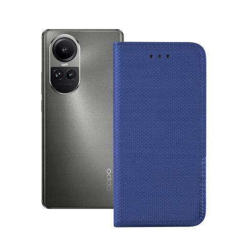 Etui z klapką do OPPO RENO 10 5G / 10 PRO 5G niebieski magnet case zamykane