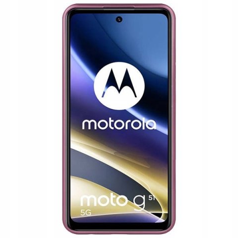 Plecki Metalic do Motorola Moto G51 5G różowy