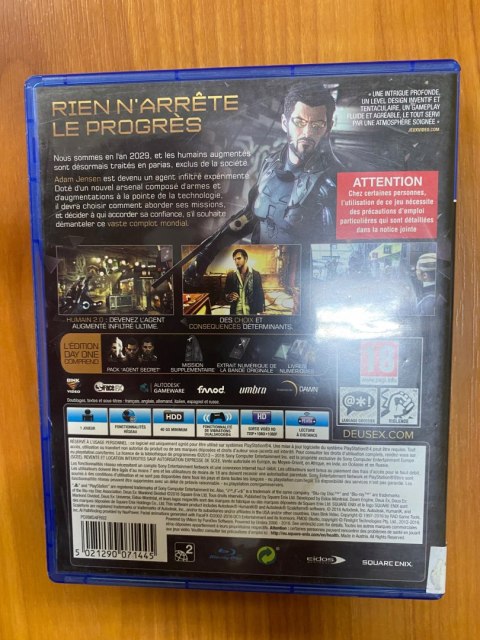 Deus Ex: Mankind Divided - Day One Edition PlayStation 4 (PS4) pudełkowa